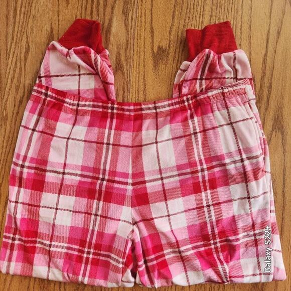 Joy Spun super soft pajamas bright hot pink plaid - Picture 2 of 7
